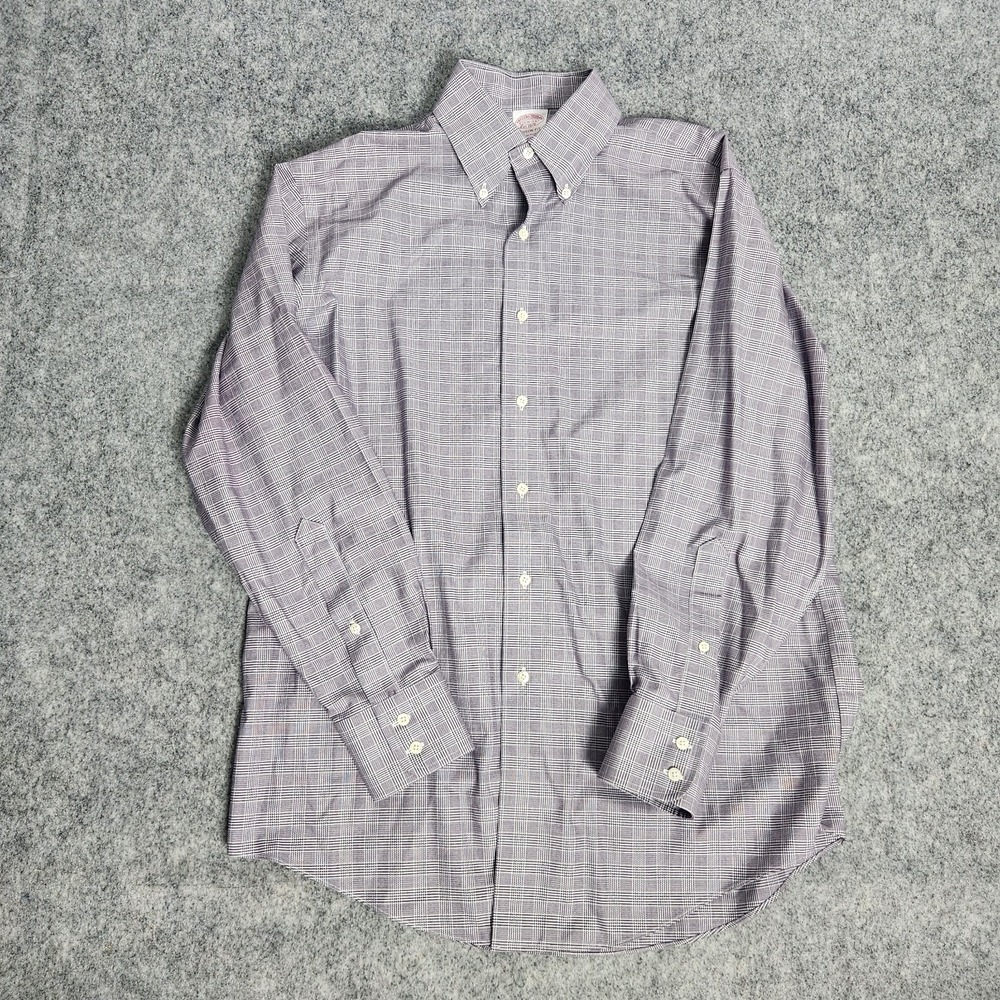 Brooks Brothers Main Store Madison‎ Fit Shirt Men 15 1/2-33 Supima Cotton Plaid